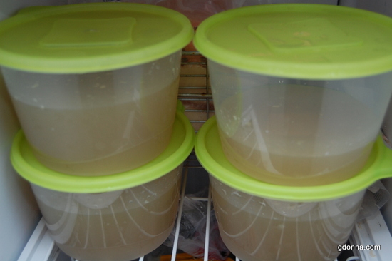 Grandma Donnas Homemade Chicken Stock